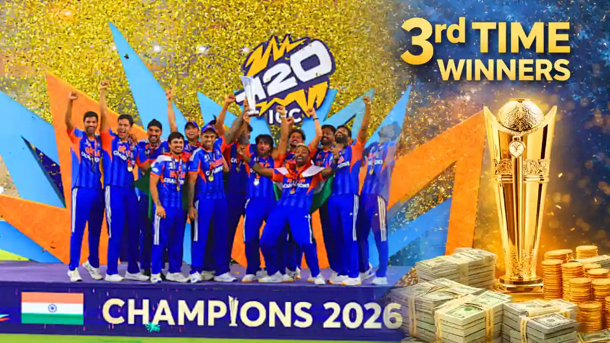 T20WC : மூன்றாவது முறையாக கோப்பையை வென்ற இந்திய…பரிசுத்தொகை எவ்வளவு தெரியுமா?
